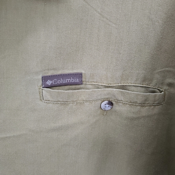 Columbia olive button down shirt xl - Picture 3 of 5